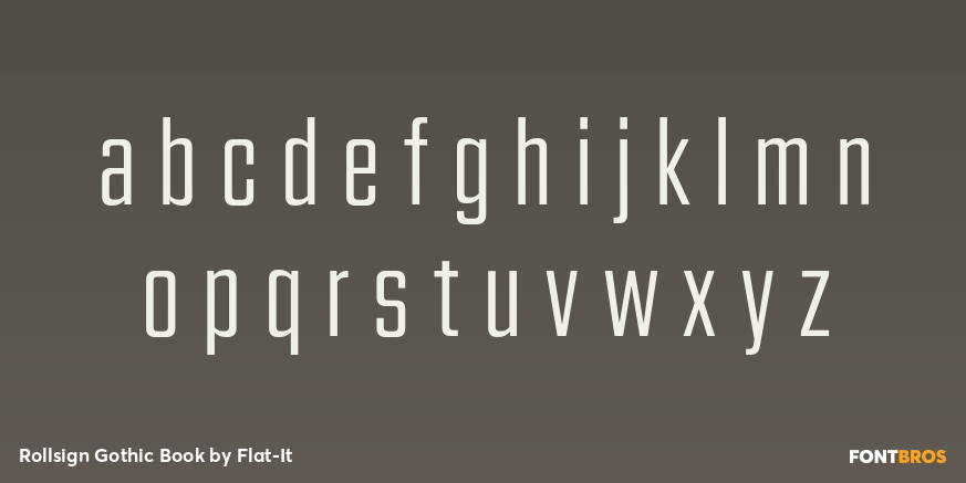 Rollsign Gothic Book Font Poster #3