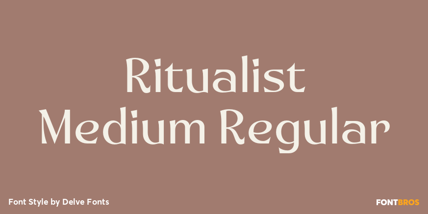 Ritualist Medium Regular Font Poster #1