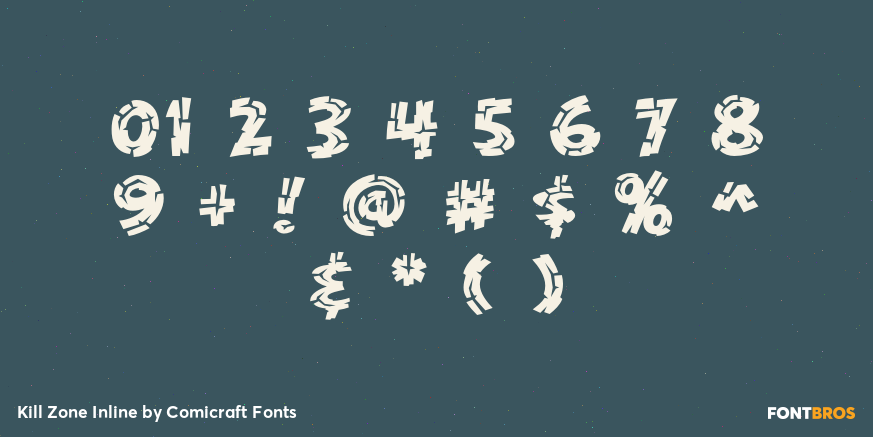 Kill Zone Inline Font Poster #4