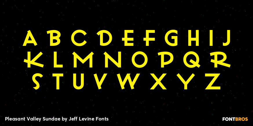 Pleasant Valley Sundae Font Poster #3