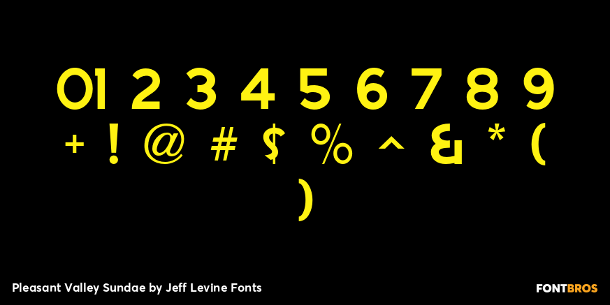 Pleasant Valley Sundae Font Poster #4