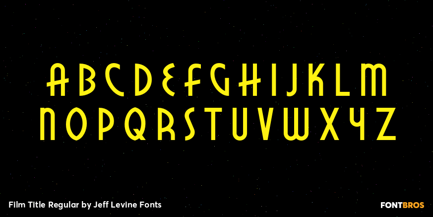 Film Title Regular Font Poster #3