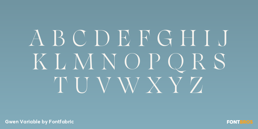 Gwen Variable Font Poster #2