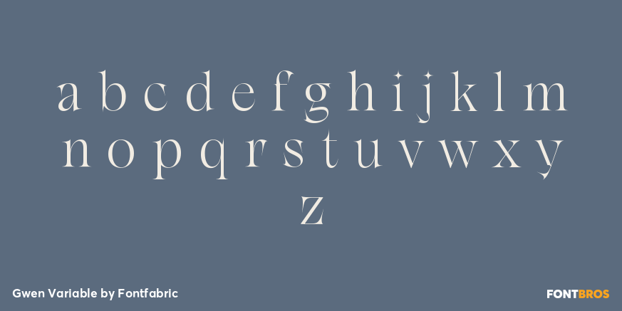 Gwen Variable Font Poster #3