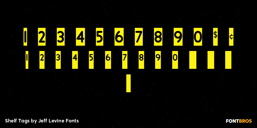 Shelf Tags Font Poster #3