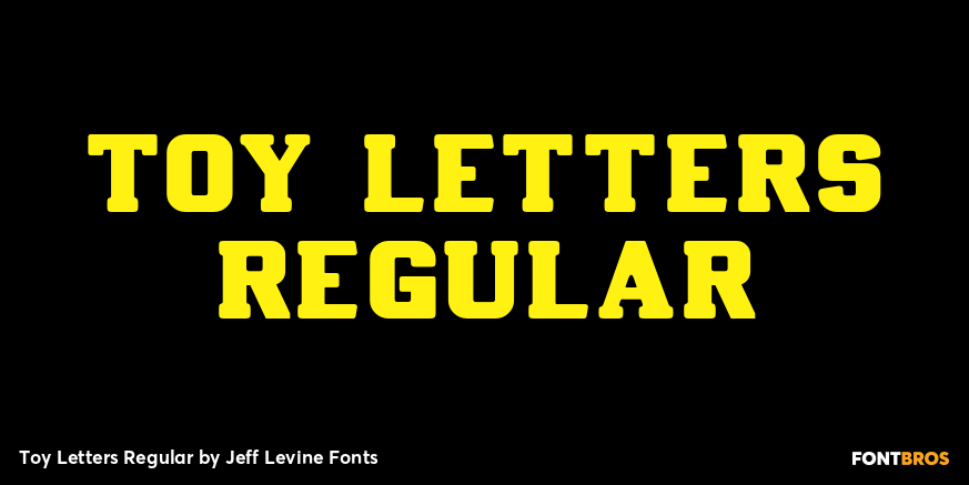 Toy Letters Regular Font Poster #1