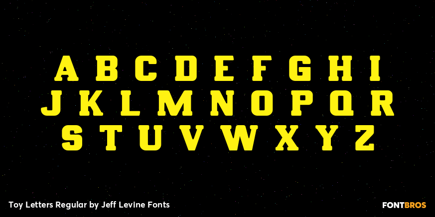 Toy Letters Regular Font Poster #3
