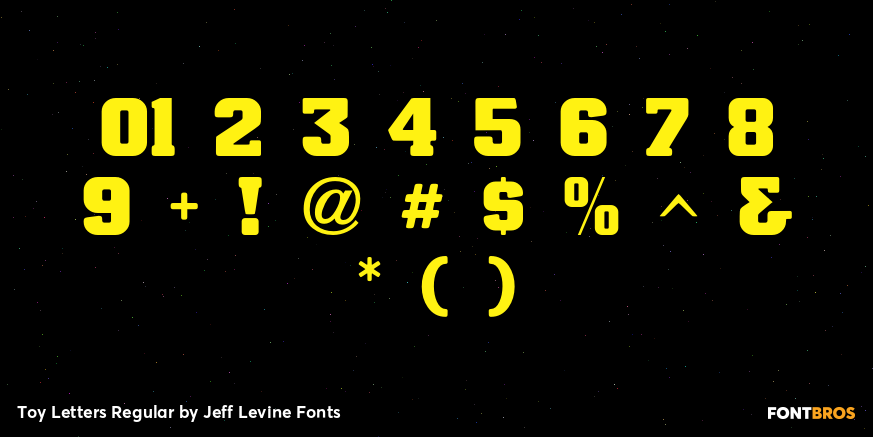 Toy Letters Regular Font Poster #4