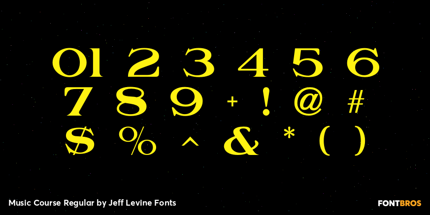 Music Course Regular Font Poster #1