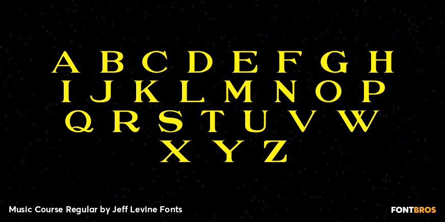 Music Course Regular Font Poster #3