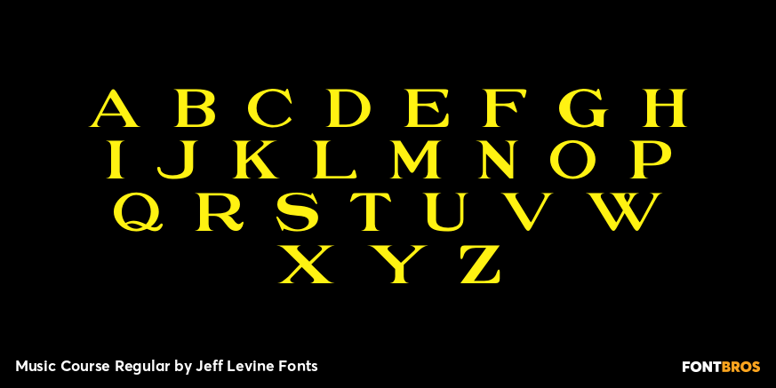 Music Course Regular Font Poster #1