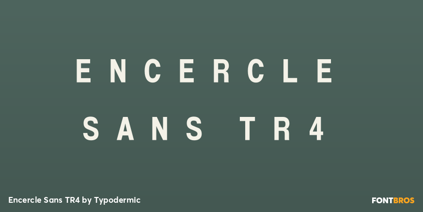 Encercle Sans TR4 Font Poster #1