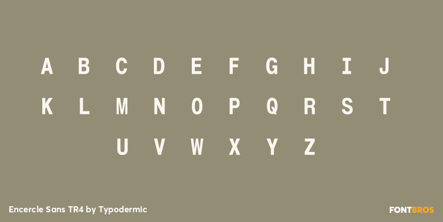 Encercle Sans TR4 Font Poster #1