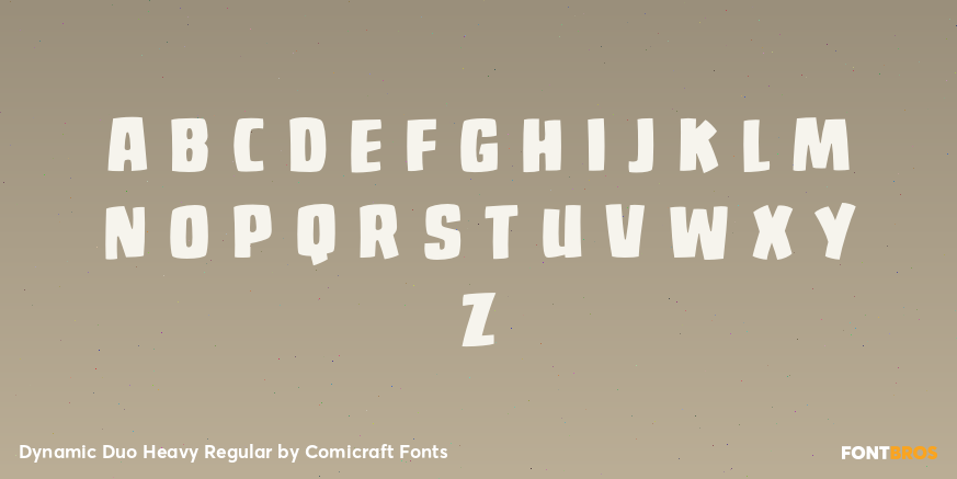 Dynamic Duo Heavy Regular Font Poster #2