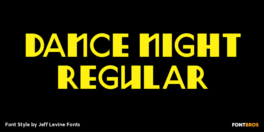 Dance Night Regular Font Poster #1