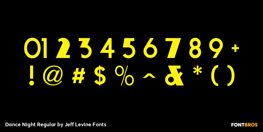 Dance Night Regular Font Poster #4