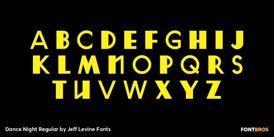 Dance Night Regular Font Poster #3