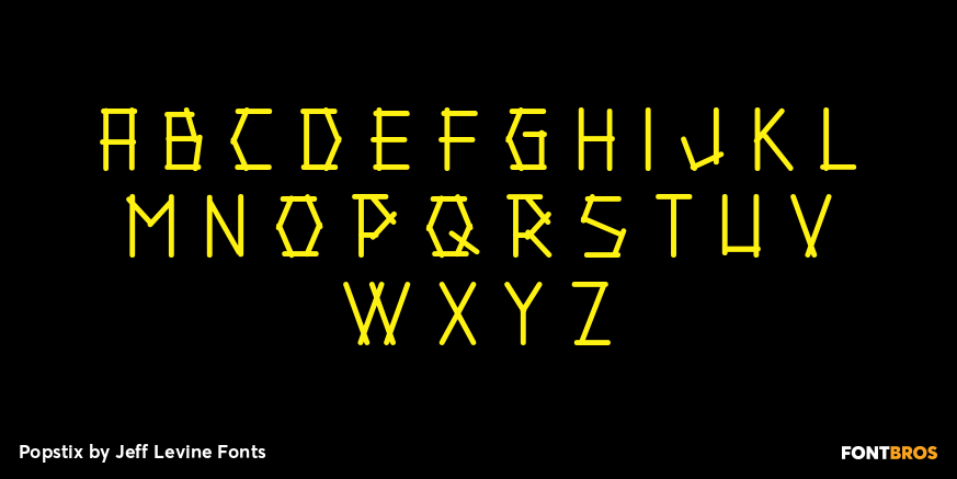 Popstix Font Poster #3