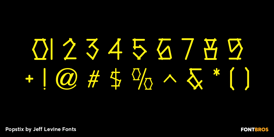 Popstix Font Poster #4