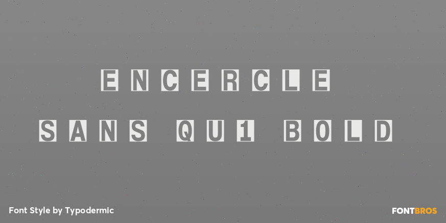 Encercle Sans QU1 Bold Poster
