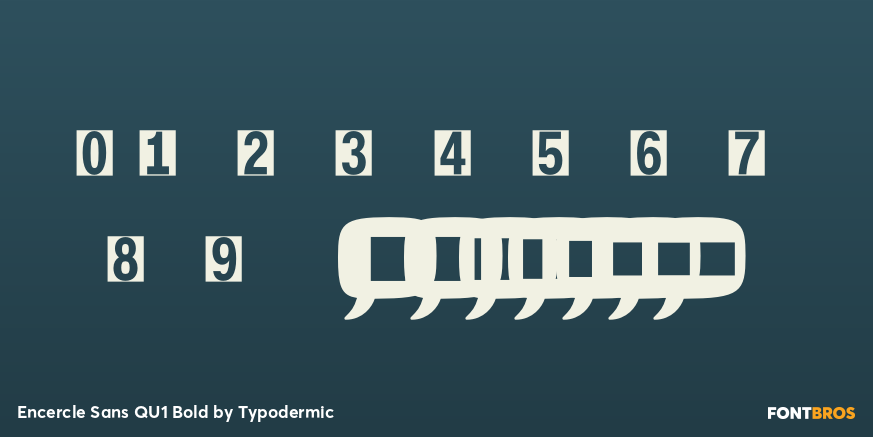 Encercle Sans QU1 Bold Font Poster #1
