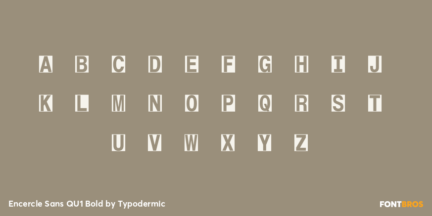 Encercle Sans QU1 Bold Font Poster #2