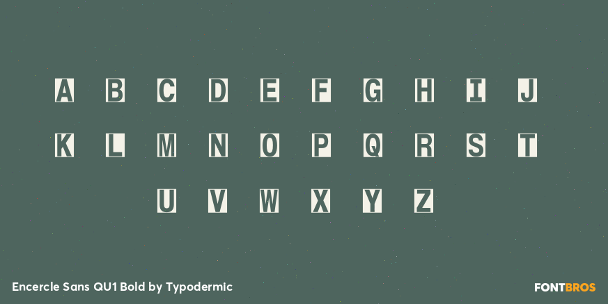 Encercle Sans QU1 Bold Font Poster #3