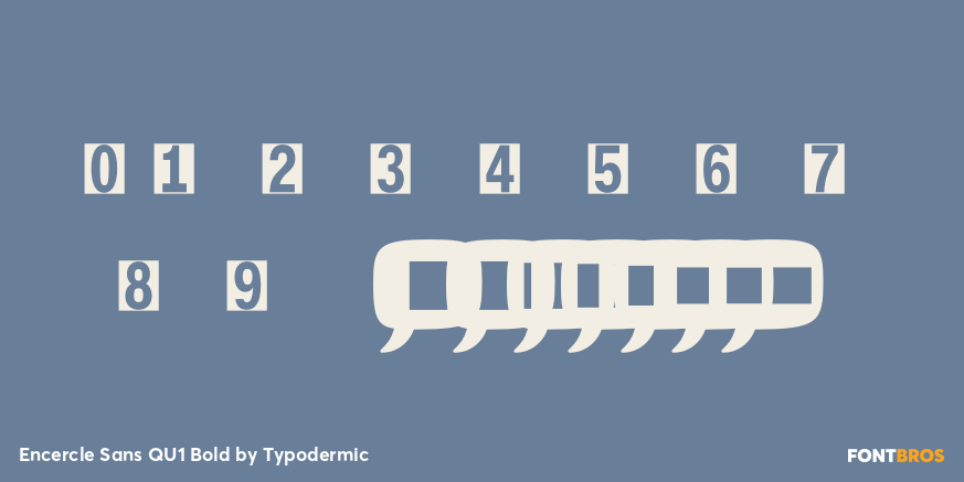 Encercle Sans QU1 Bold Font Poster #4