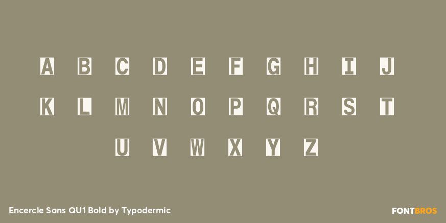 Encercle Sans QU1 Bold Font Poster #1