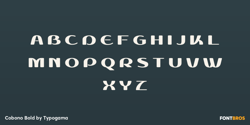Cobono Bold Font Poster #2