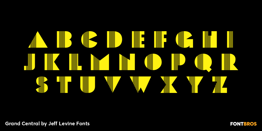 Grand Central Font Poster #3