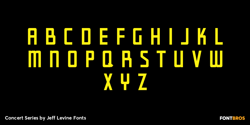 Concert Series Font Poster #3