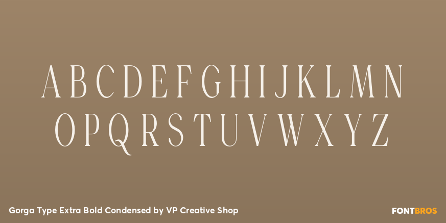 Gorga Type Extra Bold Condensed Font Poster #2