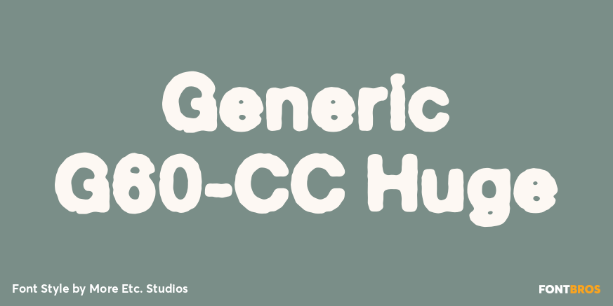 Generic G60-CC Huge Poster