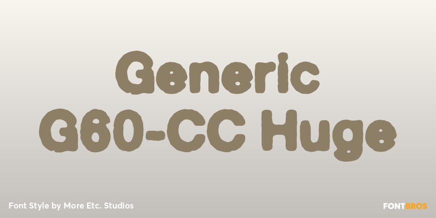 Generic G60-CC Huge Poster
