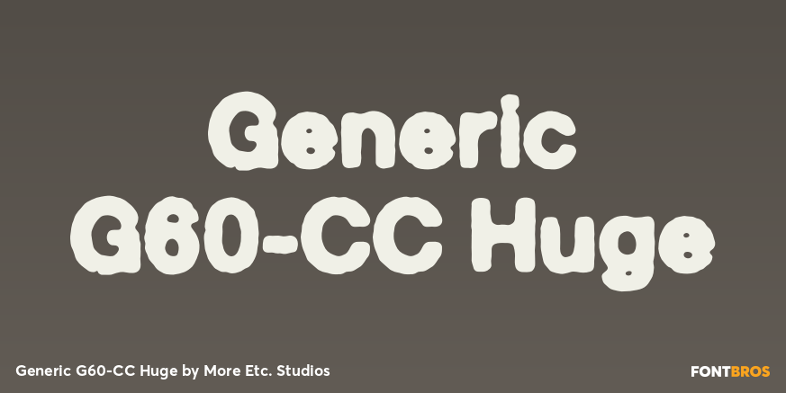 Generic G60-CC Huge Poster