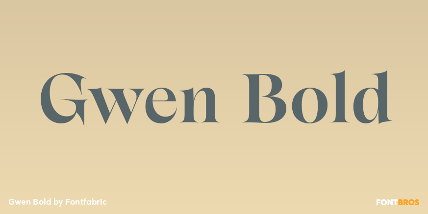 Gwen Bold Font Poster #1