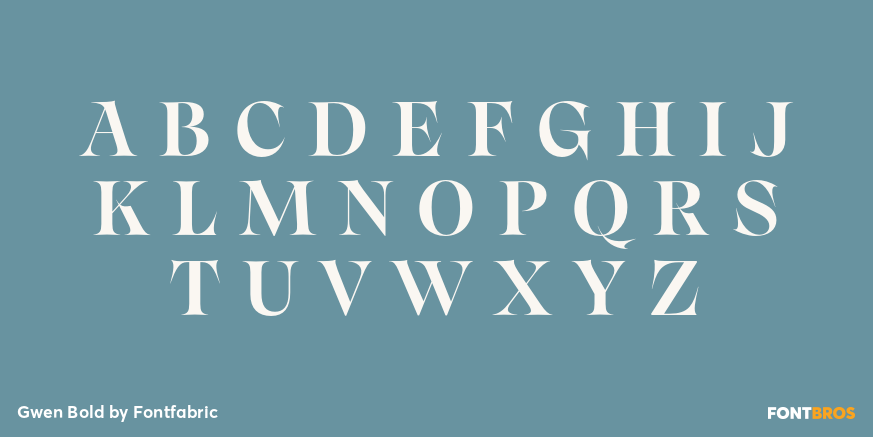 Gwen Bold Font Poster #2