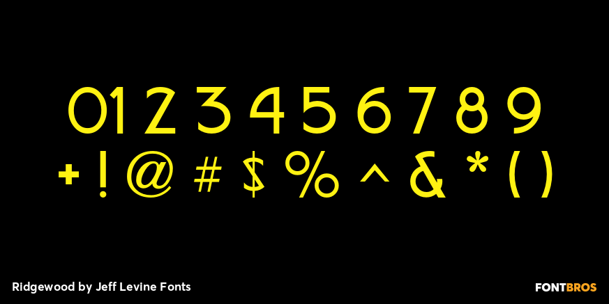 Ridgewood Font Poster #4