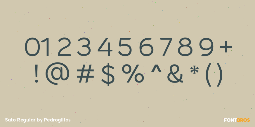 Sato Regular Font Poster #4