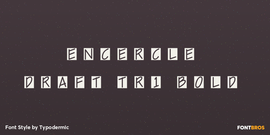 Encercle Draft TR1 Bold Poster