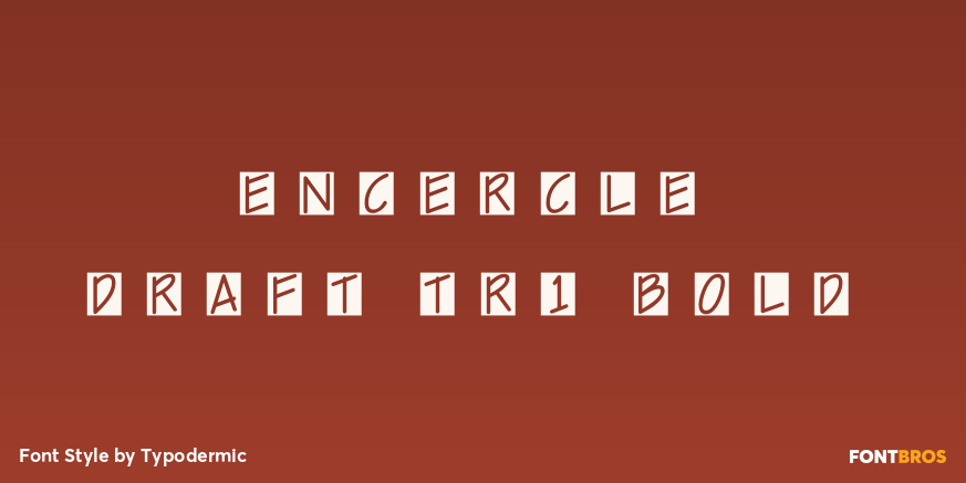 Encercle Draft TR1 Bold Font Poster #1