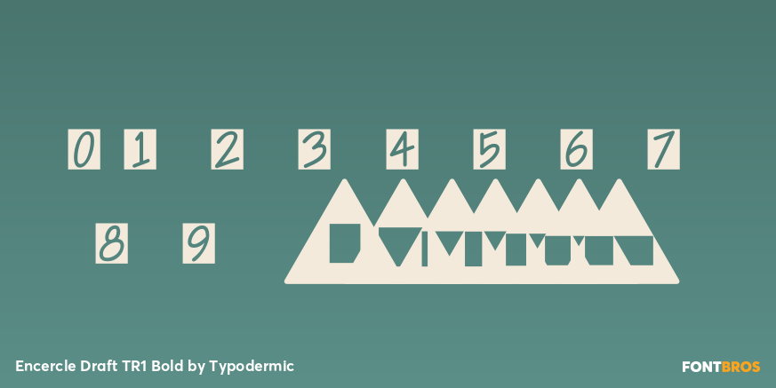 Encercle Draft TR1 Bold Font Poster #4