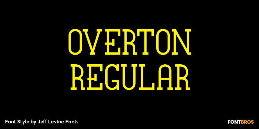Overton Regular Poster