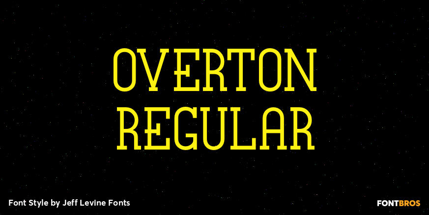 Overton Regular Poster
