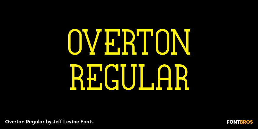 Overton Regular Poster