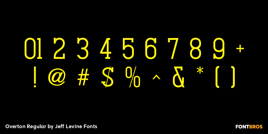 Overton Regular Font Poster #4