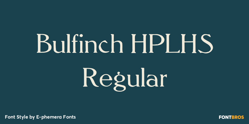 Bulfinch HPLHS Regular Poster