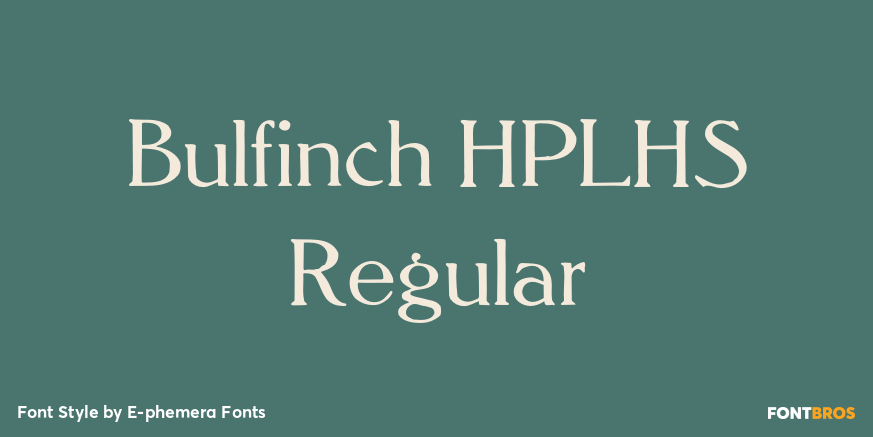 Bulfinch HPLHS Regular Poster