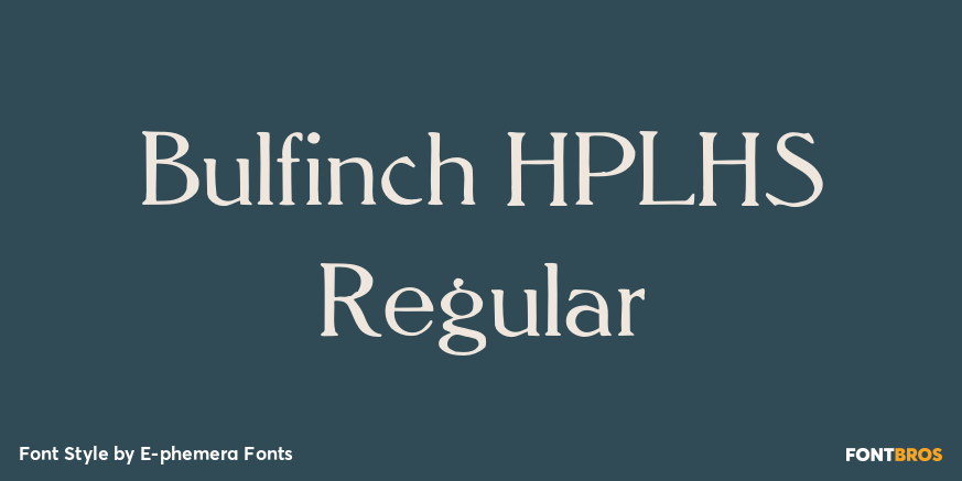 Bulfinch HPLHS Regular Poster